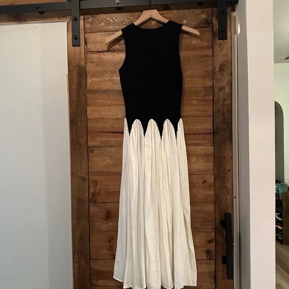 Anthropologie Black and White Maxi Dress - Picture 3 of 3